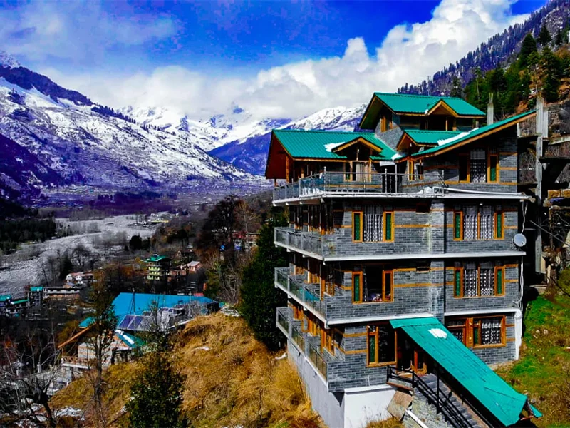3 star hotels in manali -Namaste Inn Beas Valley -Facade